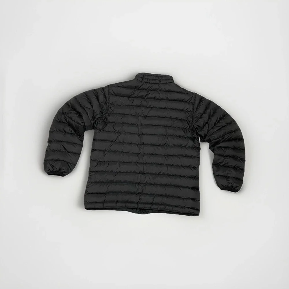 Patagonia  Boys XL (14) Black Down Puffer Jacket Full Zip Pockets